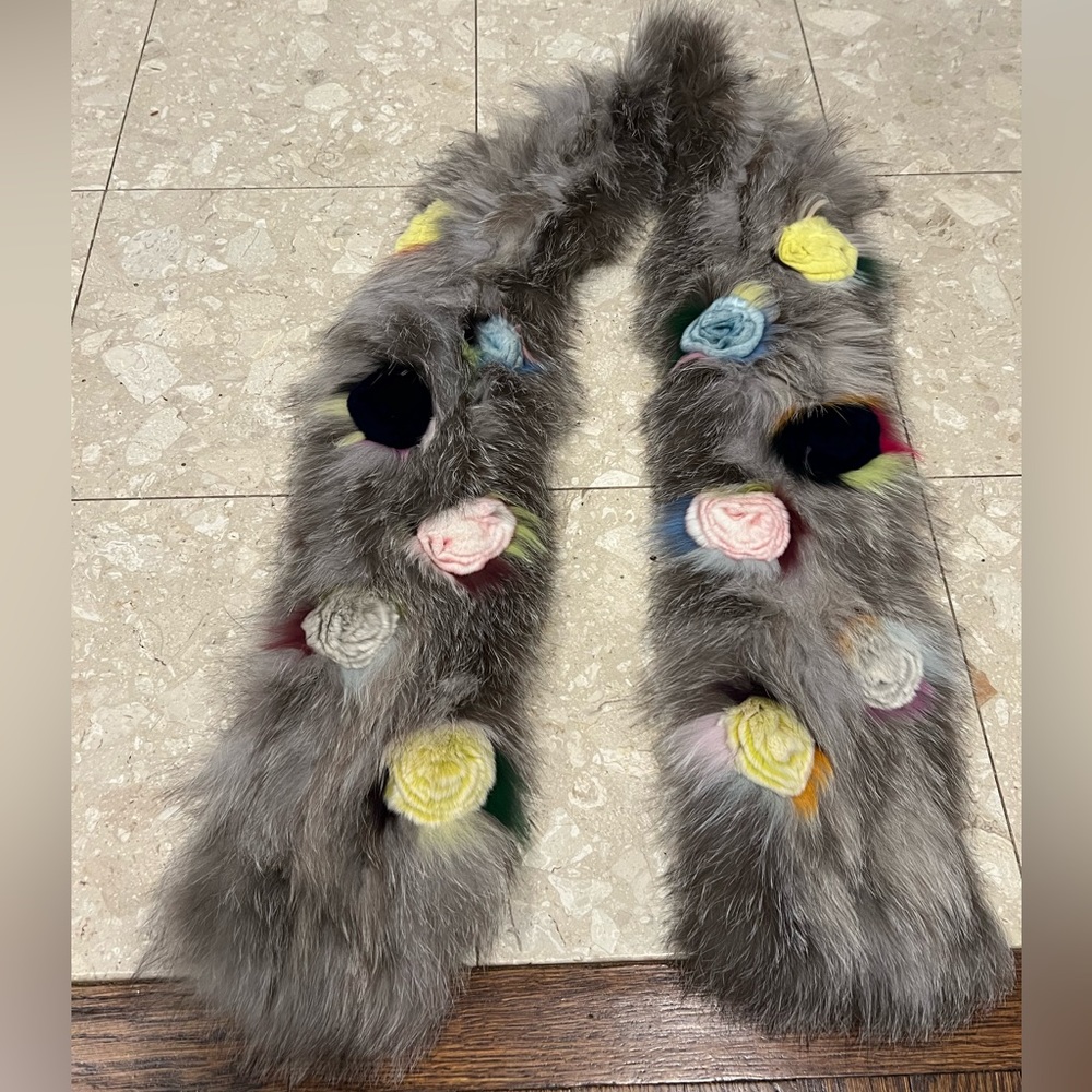 Flower Fox Scarf
